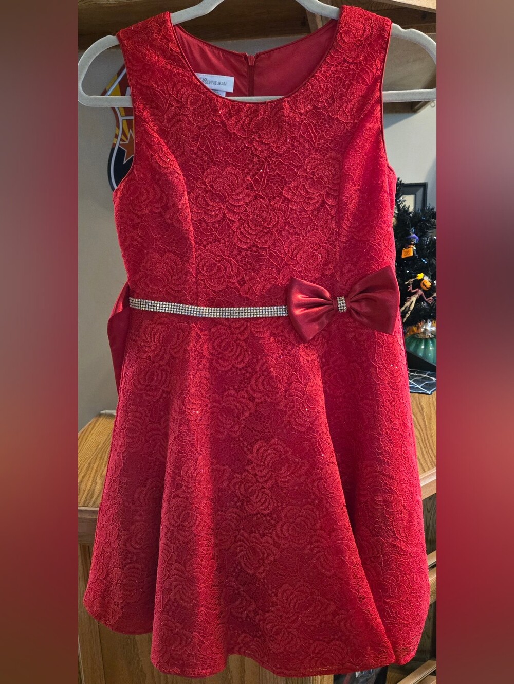 Bonnie Jean Lace Bow Waist Girls' Dress